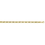 Ankerkette oval halbmassiv 750/18 K Gelbgold 6.0mm