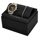 Armani Exchange Banks Chronograph Bicolor Set - AX7148SET