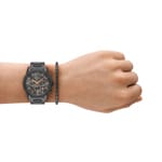 Armani Exchange Banks Chronograph Gunmetal Set - AX7170SET
