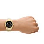 Armani Exchange Rafael Chronograph Gold-tone / Black 42mm - AX4180