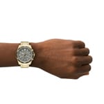 Armani Exchange Spencer Chronograph Goldig / Grau 44mm - AX1970