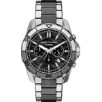 Armani Exchange Spencer Chronograph Silbrig / Schwarz 44mm