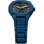 Armani Exchange Sync Day Date Steel 42mm Blau / Schwarz - AX4299