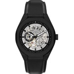 Armani Exchange Sync Leather Automatic 44mm Black - AX4297