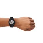 Armani Exchange Sync Leather Automatic 44mm Black - AX4297