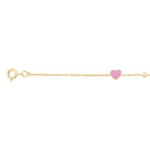 Bracelet or jaune 375/9 ct Cœur laqué - 497141.00-14