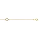 Armband 375/9 K Gelbgold Kreis mit Zirkonia