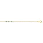 Armband 375/9 K Gelbgold mit Blautopasen