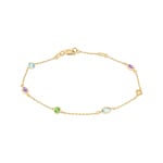 Armband 375/9 K Gelbgold mit Farbsteinen - 69FA618JV