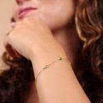 Armband 375/9 K Gelbgold mit Farbsteinen - 69FA618JV