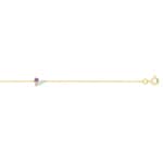 Bracelet or jaune 375/9 ct avec multi-pierres fines