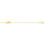 Bracelet 375/9 K Yellow Gold with Heart