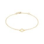 Armband 375/9 K Gelbgold mit Kleeblatt - 497168.00