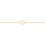 Armband 375/9 K Gelbgold mit Kleeblatt - 497168.00
