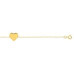 Bracelet or jaune 375/9 ct avec plaquette