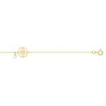 Armband 375/9 K Gelbgold mit Süsswasserzuchtperle 4.0mm