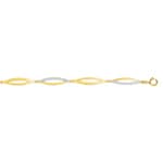 Bracelet or jaune 375/9 ct avec zircones
