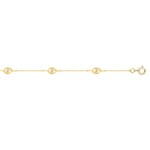 Armband 375/9 K Gelbgold mit Zirkonia