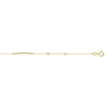 Armband 375/9 K Gelbgold mit Zirkonia