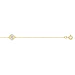 Bracelet 375/9 K Yellow Gold with Cubic Zirconia
