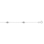 Armband 375/9 K Weissgold mit Zirkonia Pavé