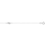 Bracelet 375/9 K White Gold with Cubic Zirconia Trilogy
