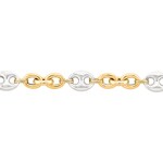 Bracelet 750/18 K Two-tone Gold 18cm - 756.1G