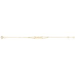 Bracelet 750/18 K Yellow Gold Amour 18cm - 7924-18