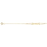 Bracelet 750/18 K Yellow Gold 18cm, Amour