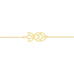 Bracelet 750/18 K Yellow Gold 18cm, Pineapple