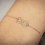 Bracelet 750/18 K Yellow Gold Infinity 18cm - 7757-18
