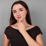 Bracelet 750/18 K Yellow Gold Stars 18cm - 7784-18