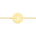 Bracelet bébé or jaune 750/18 ct, Ange