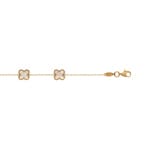 Bracelet or jaune 750/18 ct Croix avec nacre