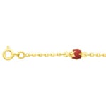 Armband 750/18 K Gelbgold, Marienkäfer