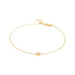Armband 750/18 K Gelbgold mit Diamant 0.10 ct H/si