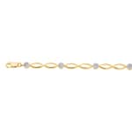 Bracelet 750/18 K Yellow Gold with Diamond 0.38 ct H/si - AR-46479-GG