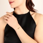 Armband 750/18 K Gelbgold Love mit Diamanten 0.03 ct H/si - AR-57604-GG