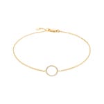 Armband 750/18 K Gelbgold mit Diamanten 0.09 ct H/si
