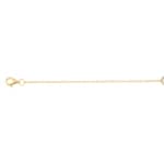 Armband 750/18 K Gelbgold mit Diamanten 0.09 ct H/si, Kleeblatt - AR-22923-GG