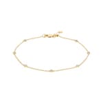 Armband 750/18 K Gelbgold mit Diamanten 0.20 ct H/si