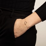 Bracelet or jaune 750/18 ct avec diamants 0.50 ct H/si - AR-71532-GG