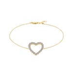 Armband 750/18 K Gelbgold mit Diamanten 0.50 ct H/si