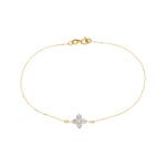 Armband 750/18 K Gelbgold mit Diamanten 0.60 ct H/si