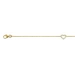 Armband 750/18 K Gelbgold mit Diamanten, Herz