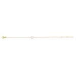 Bracelet 750/18 K Yellow Gold Heart with Diamonds - BBR101219