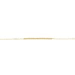 Bracelet 750/18 K Yellow Gold with Diamond Cut Beads - AR-0025204-GG