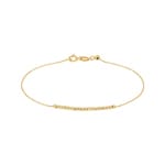 Bracelet 750/18 K Yellow Gold with Diamond Cut Beads - AR-0025204-GG
