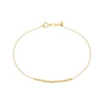 Bracelet 750/18 K Yellow Gold with Diamond Cut Beads - AR-0025204-GG