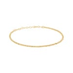 Bracelet 750/18 K Yellow Gold with Diamond Cut Beads - AR-0318017-GG